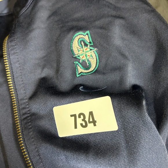 Nike Seattle Mariners Team Baseball Full Zip Jacket Mens XL Navy Blue - Picture 8 of 8